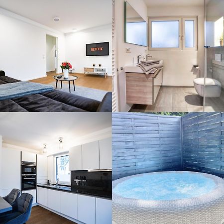 Whirlpool - Zentral - Designloft Mit Xxl Terrasse Apartment Wiesbaden Bagian luar foto